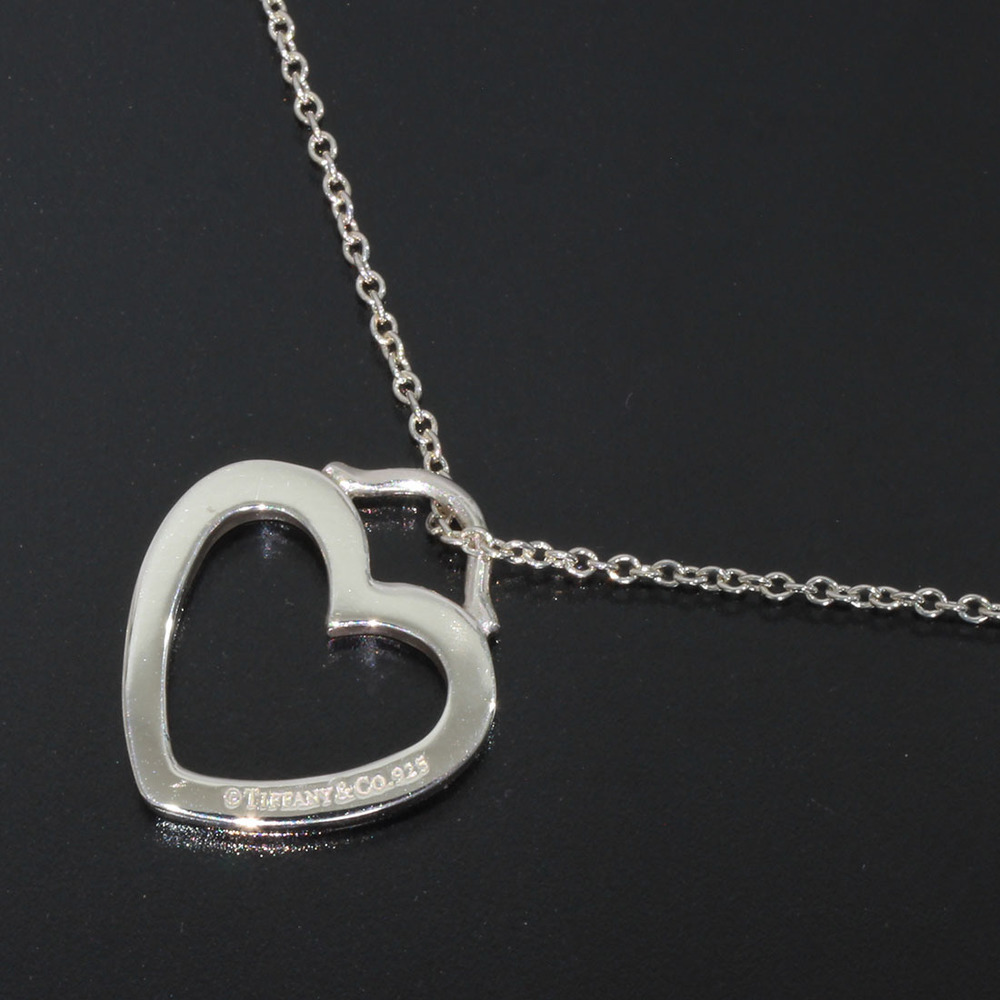 Tiffany Heart Pendant Necklace Silver